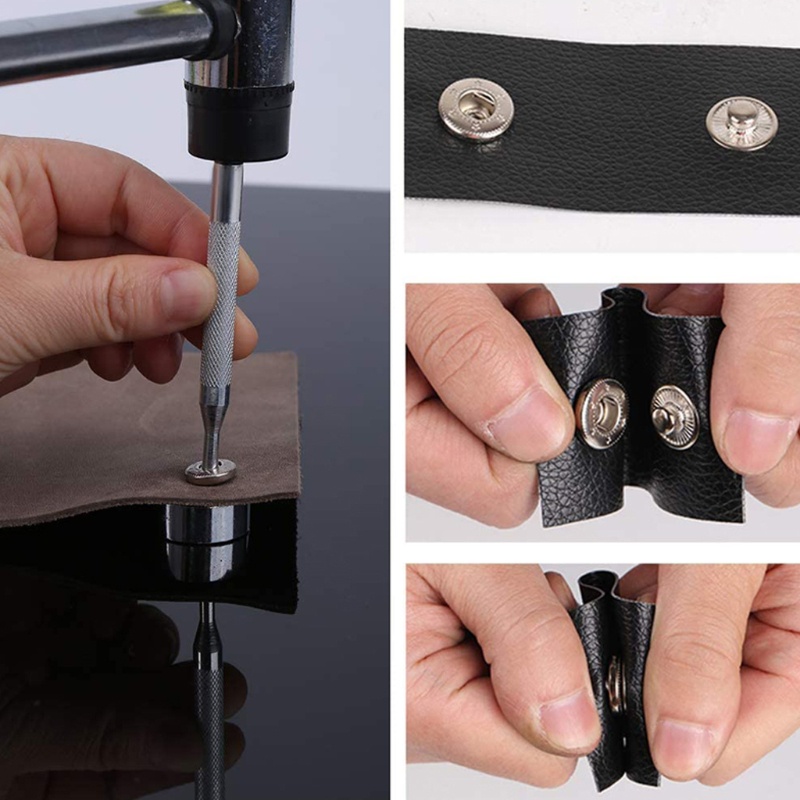 Nút Bấm Kim Loại 12.5mm Kèm Dụng Cụ Hỗ Trợ May Vá DIY