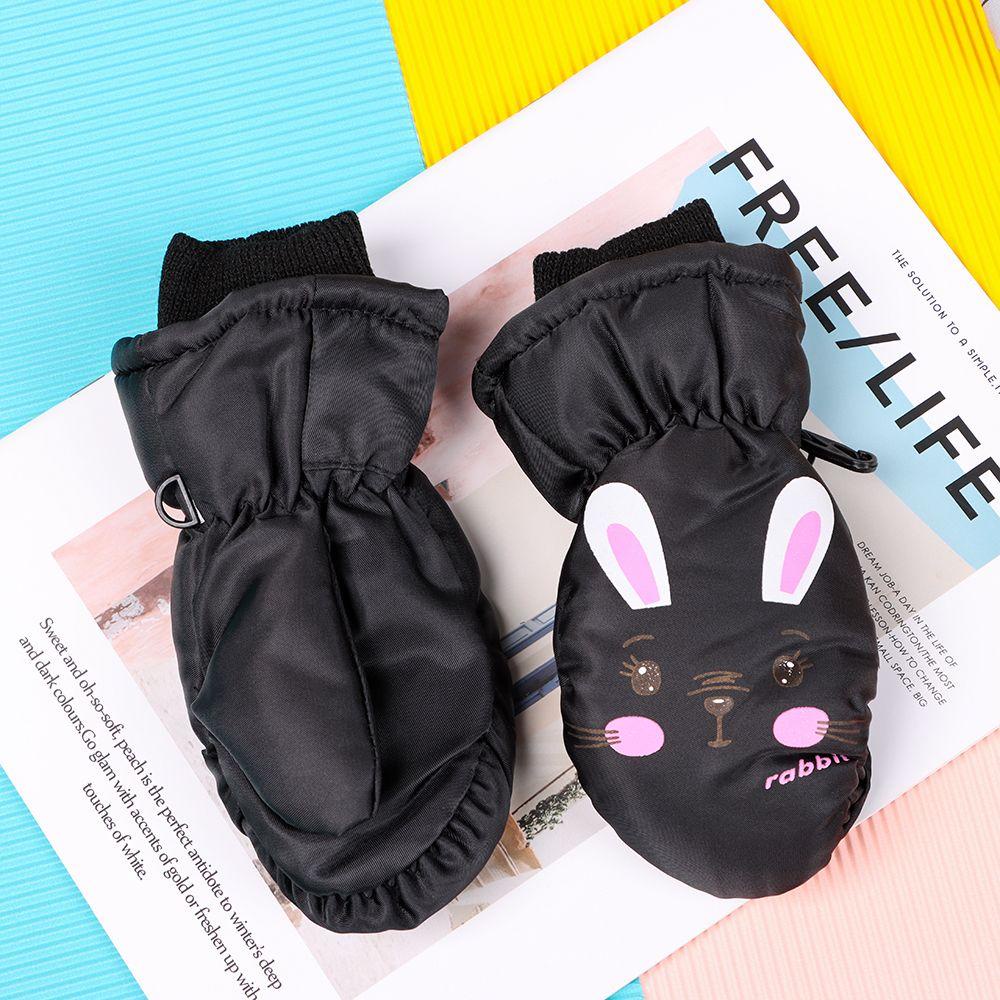 Găng Tay Trượt Tuyết Dày Dặn Ấm Áp Xinh Xắn Chống Trượt Cho Bé 0-5 Tuổi