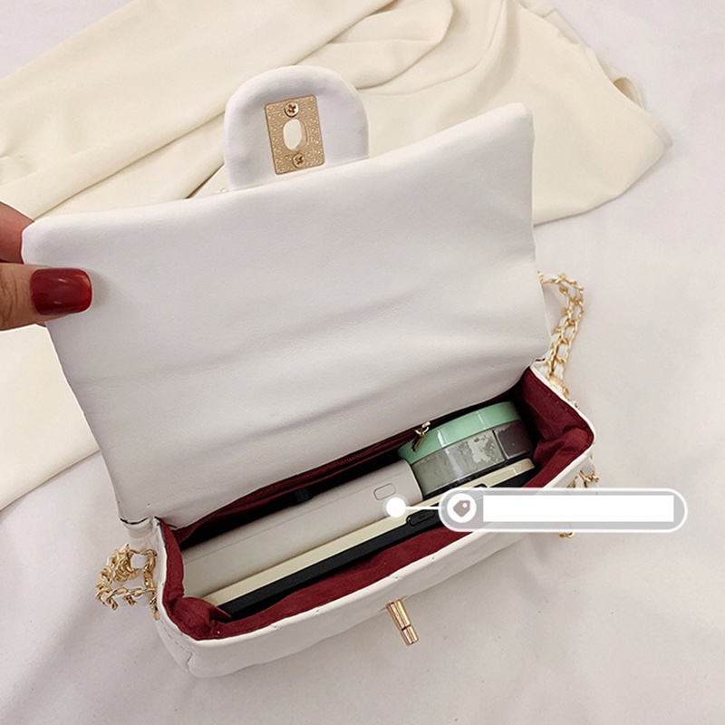 Túi Đeo Chéo Hình Vuông Nhỏ Màu Đen Đính Kim Cương Giả Cổ Điển Thời Trang Cho Nữ