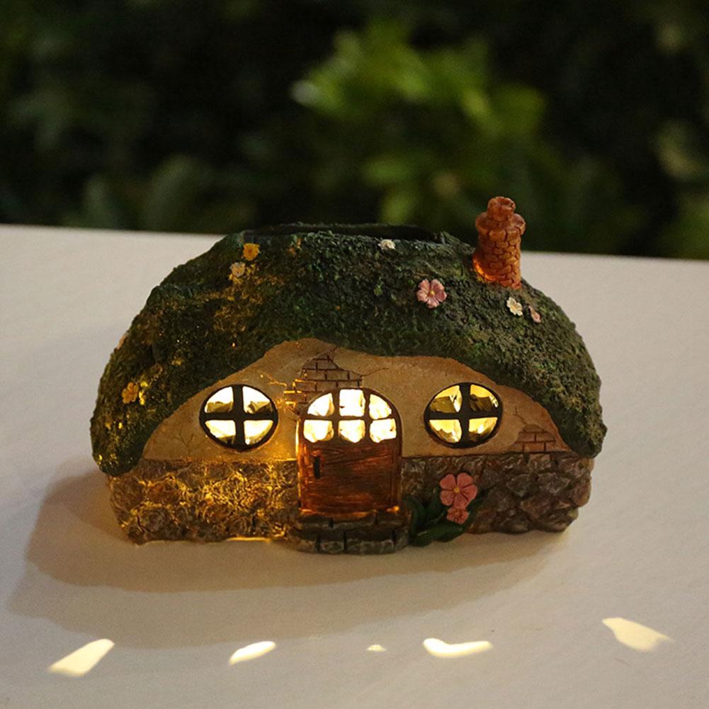 LED Solar Fairy House Light Anti-corrosion Solar Powered Pathway Lights Decorative Outdoor Lawn Yard Lamp For Garden Patio