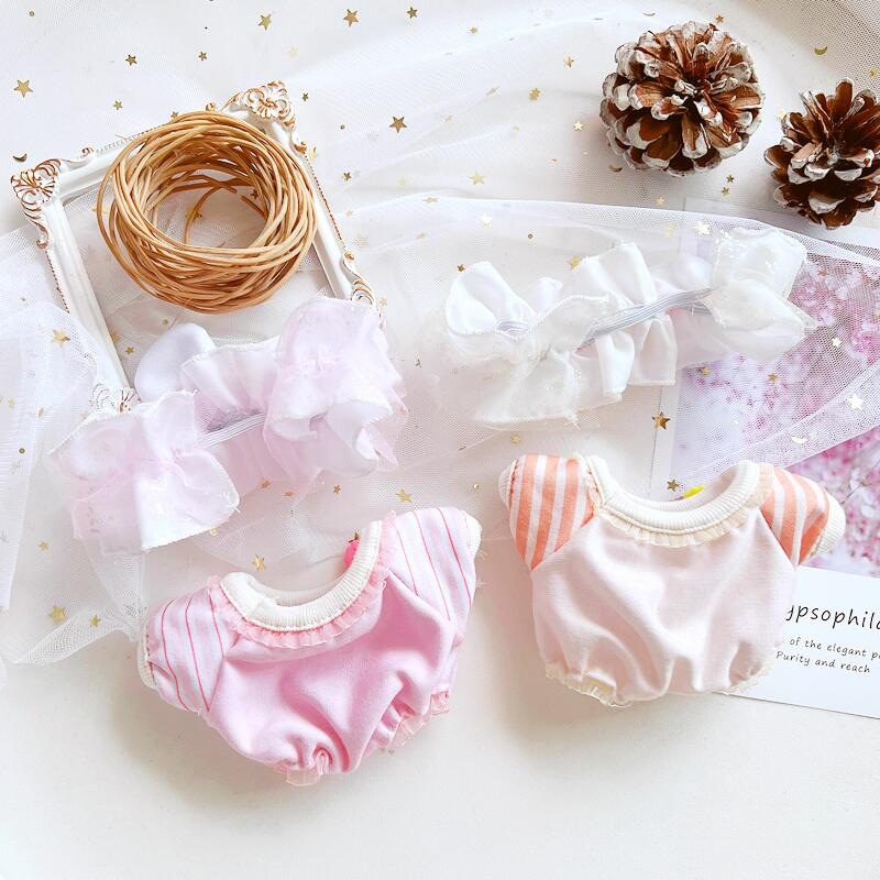 Bộ Áo Liền Quần 20cm Kèm Băng Đô Tai Thỏ / Heo Hoạt Hình Dễ Thương Dành Cho Búp Bê Taeyeon SULLYOON