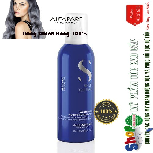 [Alfaparf-chính hãng]Kem xả tạo độ phồng cho tóc mảnh Volumizing Mousse Conditioner Alfaparf Milano 200ml