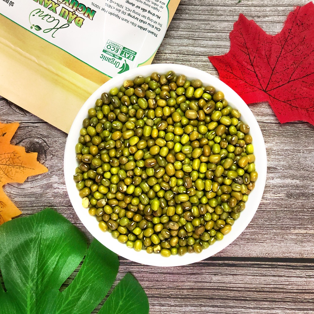 1kg Hạt Đậu Xanh/Đỗ Xanh Nguyên Hạt Sạch Hạt To, Giống Thuần, Làm Giá Đỗ, Nấu Chè ✔️ Dinh dưỡng HANI FOOD