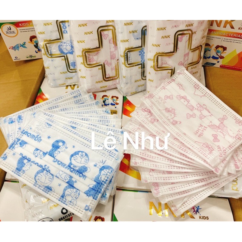 [Mới] Khẩu trang trẻ em 4 lớp NNK - hộp 50c