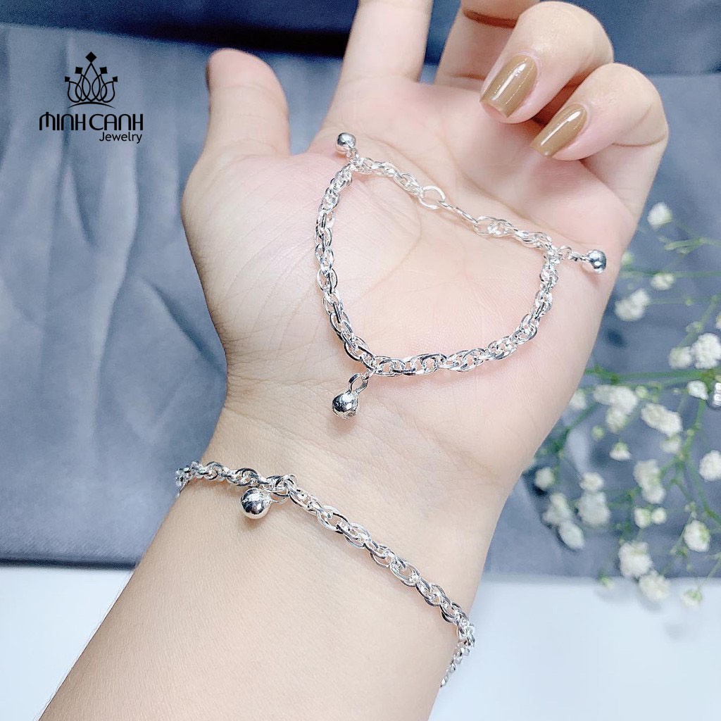 Lắc Bạc Ta 3 Bi Cho Mẹ Và Bé - Minh Canh Jewelry