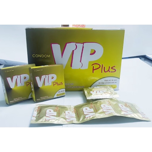 Bộ 144 chiếc Bao cao su Vip Plus - Cam kết chính hãng