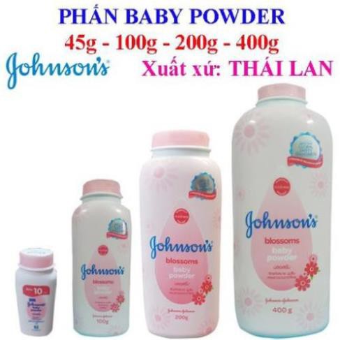 Phấn thơm em bé Johnsons Baby Powder 380gr, 180gr 100gr