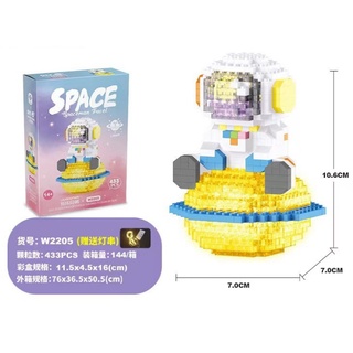 Mô hình lắp ráp phi hành gia mini phát sáng, Đồ chơi lắp ráp