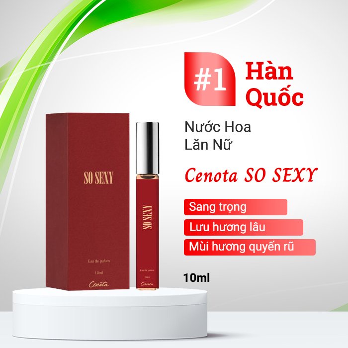 Nước Hoa Lăn Nữ Cenota SO SEXY Khiêu Khích Gợi Cảm 10ml - TN030