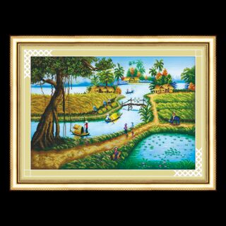 Tranh thêu 3d phong cảnh 53212