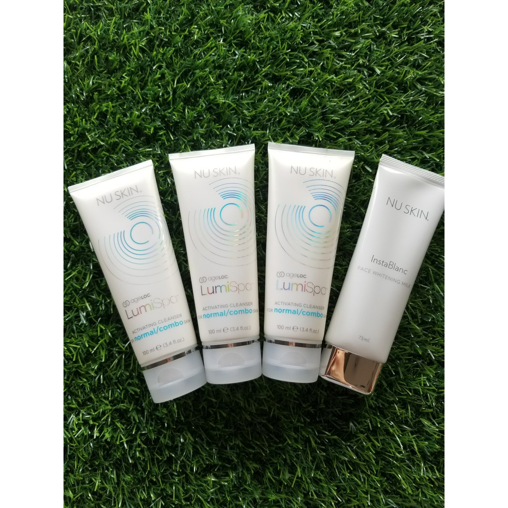 Combo 3 Sữa Rửa Mặt Lumispa tặng 1 tuýp sữa dưỡng trắng da InstaBlanc Nuskin