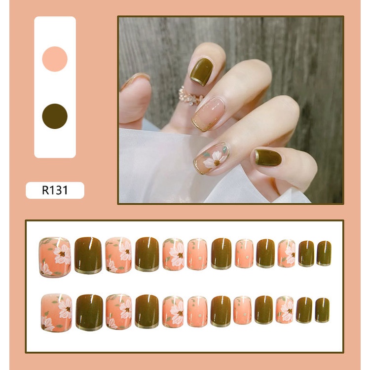 Móng tay giả đẹp làm nail kèm keo /R121-140/