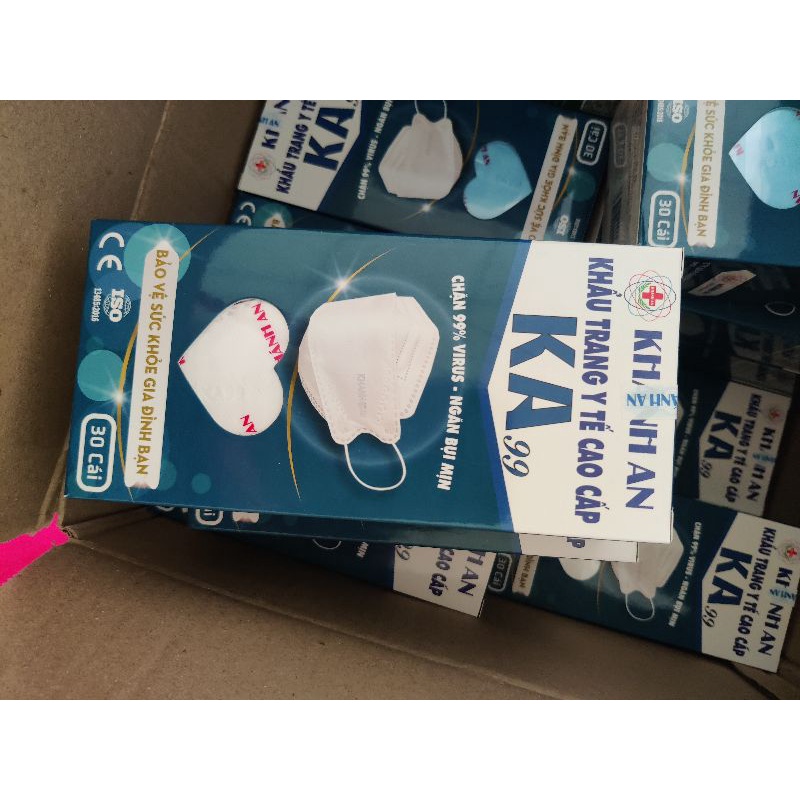 Khẩu trang khánh an 4d hộp 30 cái