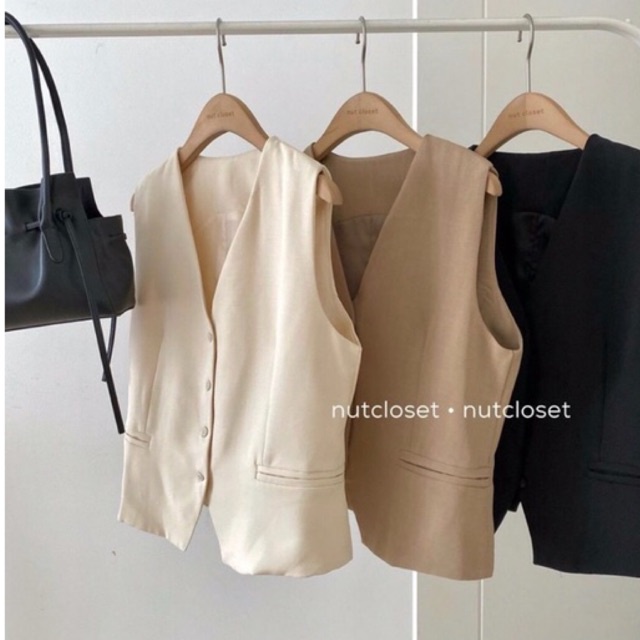 ÁO VEST GHI LÊ SÁT NÁCH VẢI XƯỚC XUẤT HÀN DNS