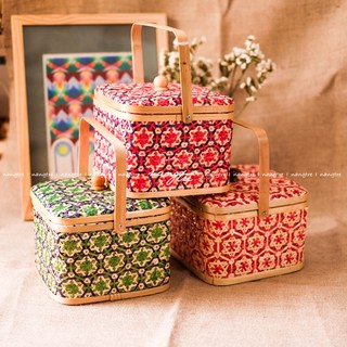 Làn tre đan đựng đồ - Trang trí decor