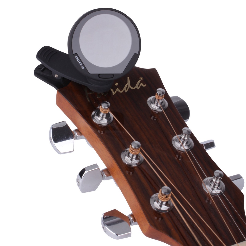 Kẹp Lên Dây Đàn Eno ET-39 Màn Hình LCD Lớn Xoay 360 Độ Chuyên Dụng Cho Guitar / Bass / Ukulele / Violin / Chromatic