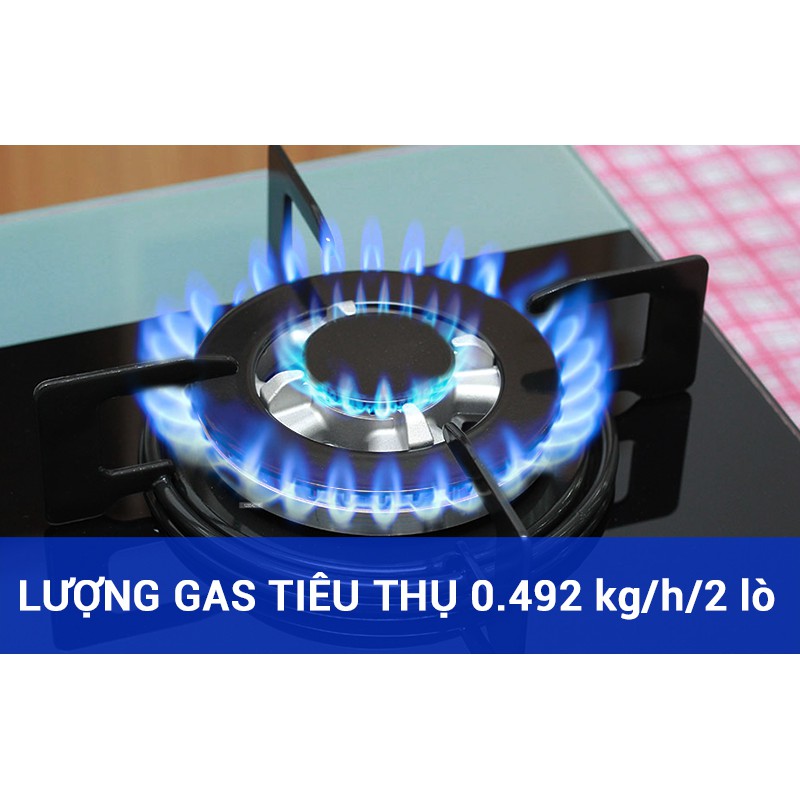 Bếp gas âm 3 lò Rinnai RVB-312BG, Ngắt gas tự động, bảo hành 24 Tháng chính hãng