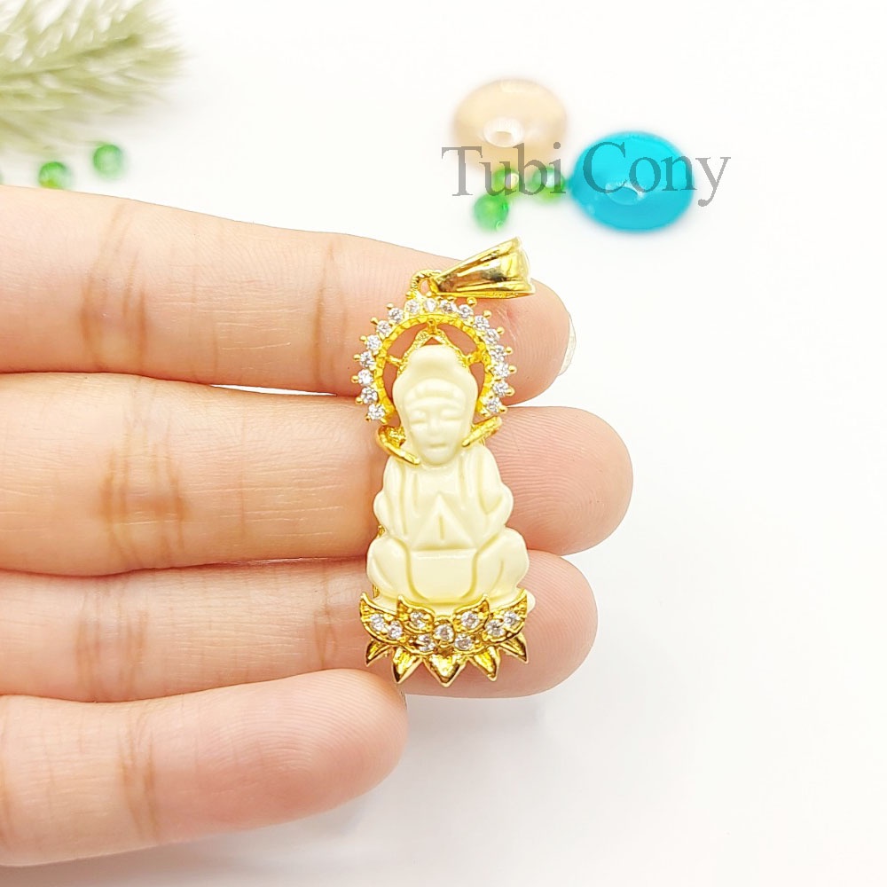 Mặt Dây Chuyền Trái Ngà Phật Bà Quan Âm 042RDX1.180822
