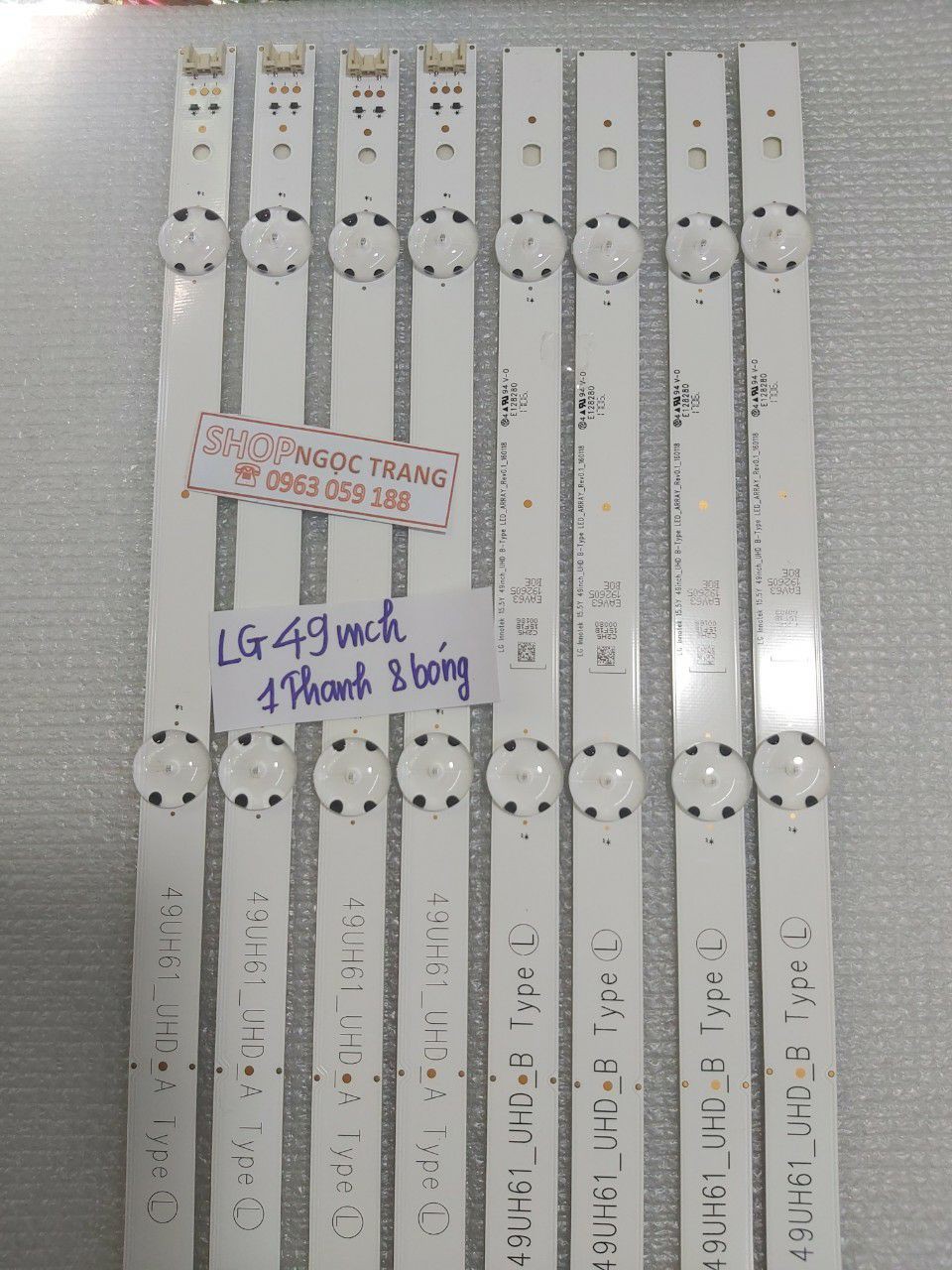 Thanh Led Tivi LG 49 UH inch - Giá 1 bộ 4 thanh | BigBuy360 - bigbuy360.vn