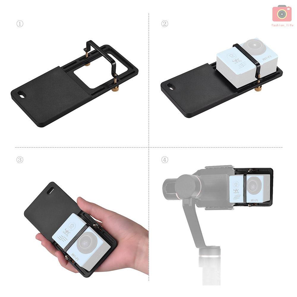 Tấm gắn máy ảnh thể thao cầm tay cho GoPro Hero 6/5/4/3+/YI 4K SJCAM/ DJI OSMO Mobile 2 Zhiyun Smooth 4 FeiyuG SP2 | BigBuy360 - bigbuy360.vn