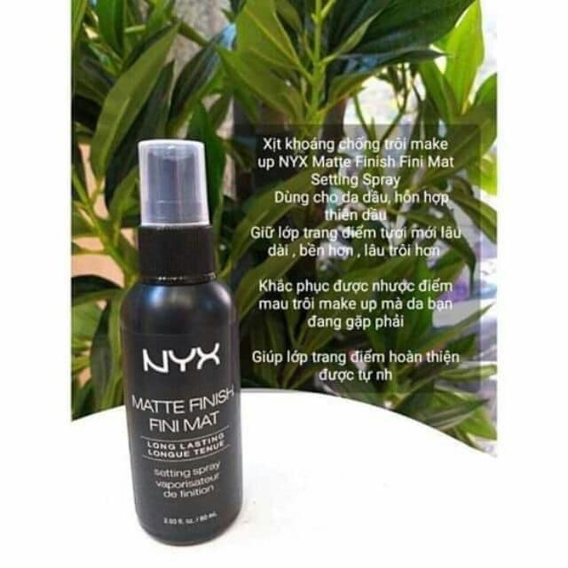 Xịt Khoá Nền Giữ Lớp Trang Điểm Nyx Long Lasting Setting Spray | BigBuy360 - bigbuy360.vn