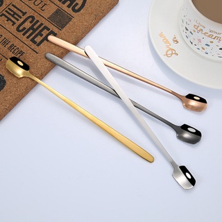 Muỗng Cán Dài Đầu Vuông Bằng Thép Không Gỉ