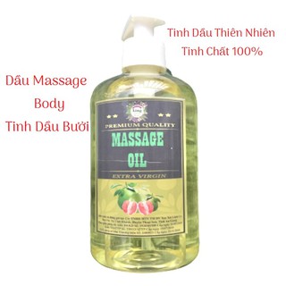 1 Lít Dầu Massage Body Tinh Dầu Bưởi Thiên nhiên 100% dùng cho mọi loại da