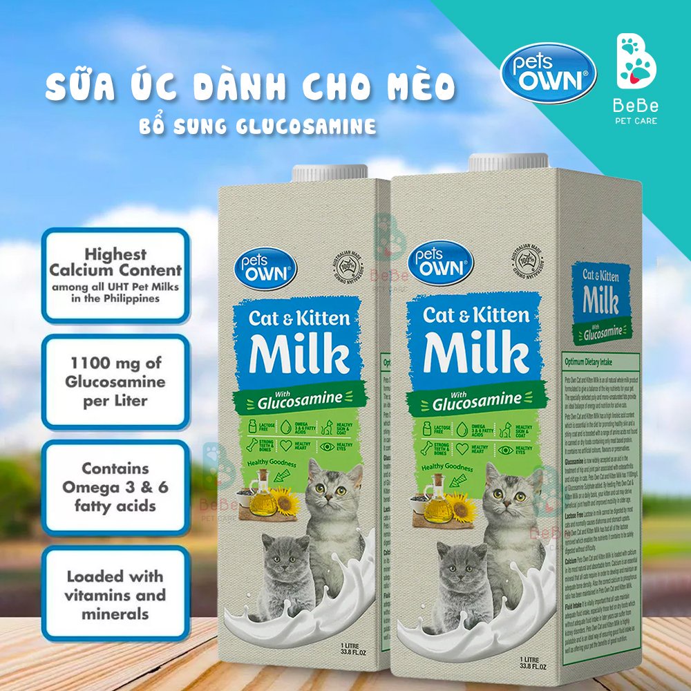 Sữa Úc Bổ Sung Glucosamine Cho Chó Mèo - PET OWN 1L