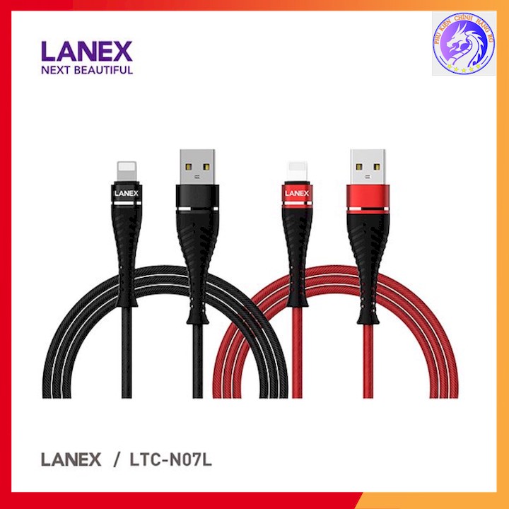 CÁP SẠC NHANH DÂY DÙ 2.1A LANEX LTC-N07L - DÀI 1.0M