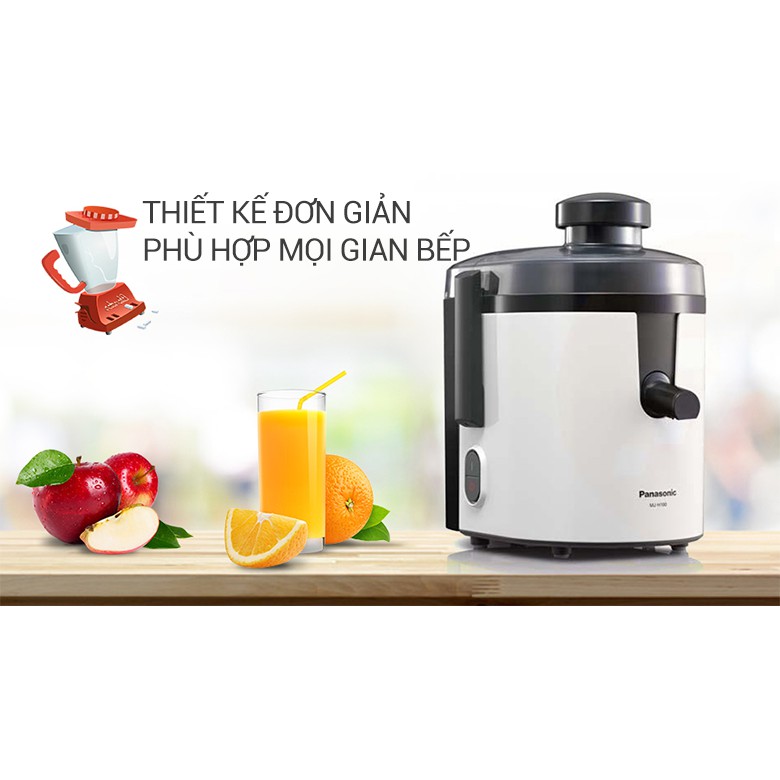 [Mã ELHA22 giảm 5% đơn 300K] Máy Ép Trái Cây Panasonic MJ-H100WRA 1,7L 400W (Trắng)