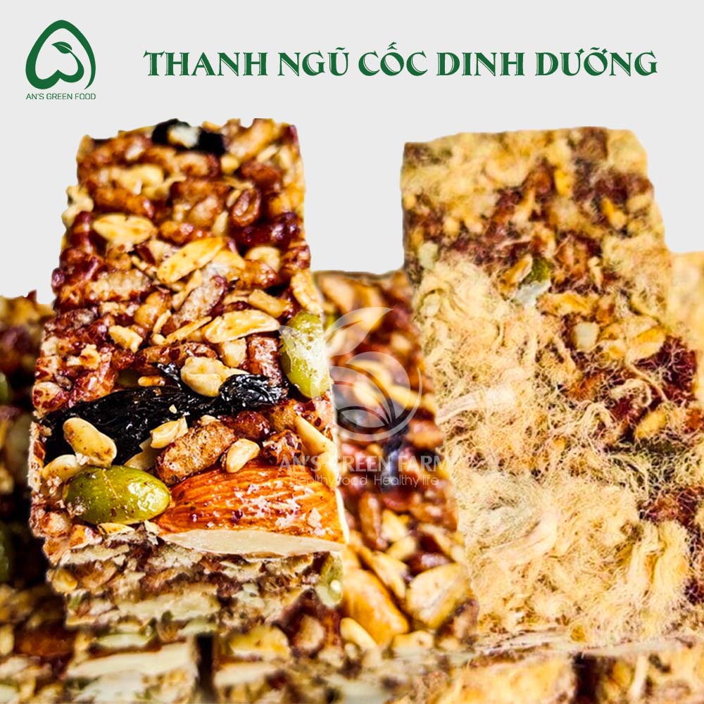 Thanh Cốm  Gạo Lứt 20gr Vị Chà Bông/Rong Biển Thơm Ngon - Bổ Dưỡng - An's Green Farm