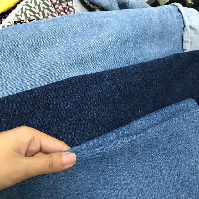 1 khuc Vải jean khúc HM màu ngẫu nhiên