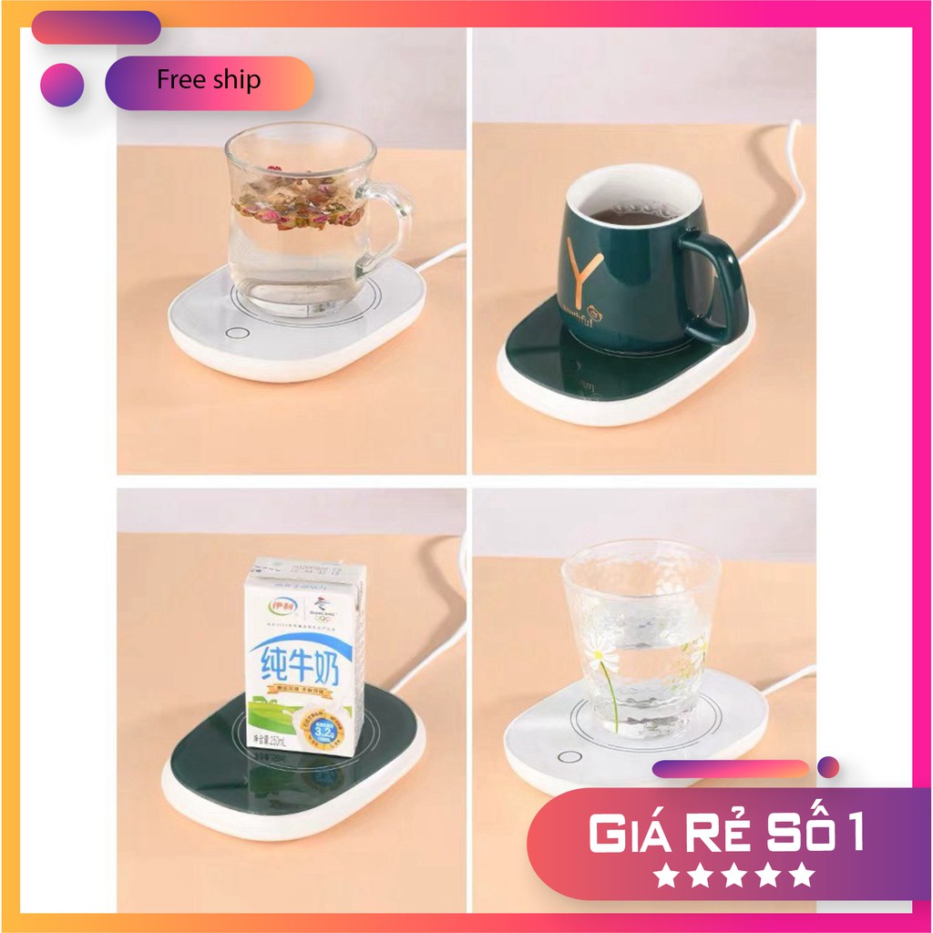 ĐẾ HÂM NÓNG ĐỒ UỐNG ĐA NĂNG, SÀI ĐƯỢC NHIỀU LOẠI ĐẾ SƯ, NHỰA, GIẤY, THUỶ TÍNH, KIM LOẠI ( ko gồm ly sứ)
