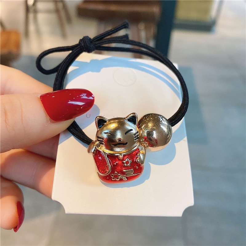 Chun buộc tóc mèo thần tài đẹp cho mẹ và bé phong cách hàn quốc cute Shop movava