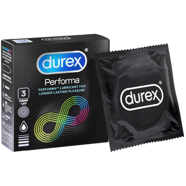 (Hộp 3 cái) COMBO 01 Hộp Durex Invisible ôm sát + 01 Hộp Durex Performa kéo dài thời gian