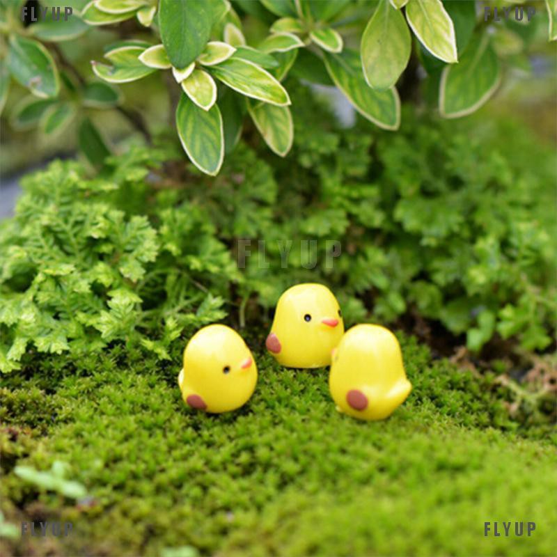 Set 5 Mô Hình Chú Gà Con mini Trang Trí Sân Vườn