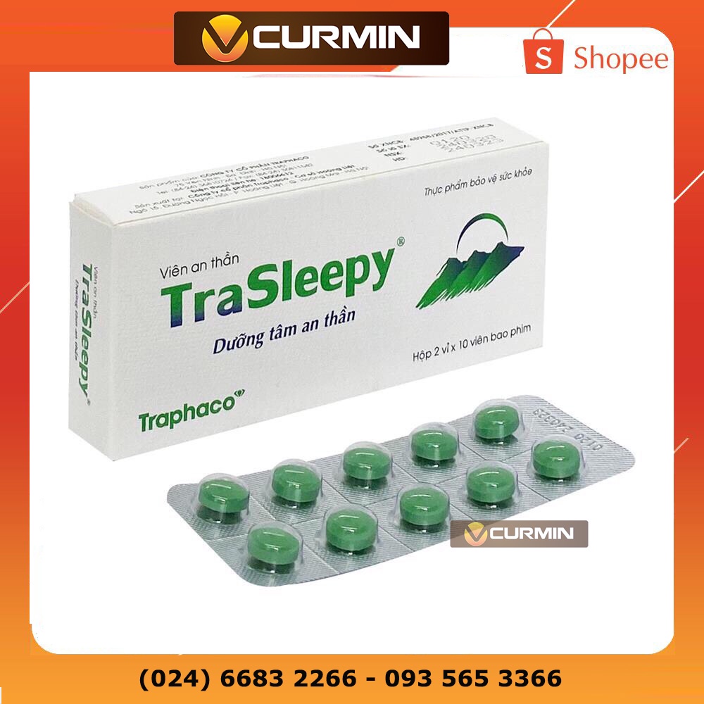 TRASLEEPY HỖ TRỢ GIÚP NGỦ NGON, GIẢM LO ÂU - TRAPHACO