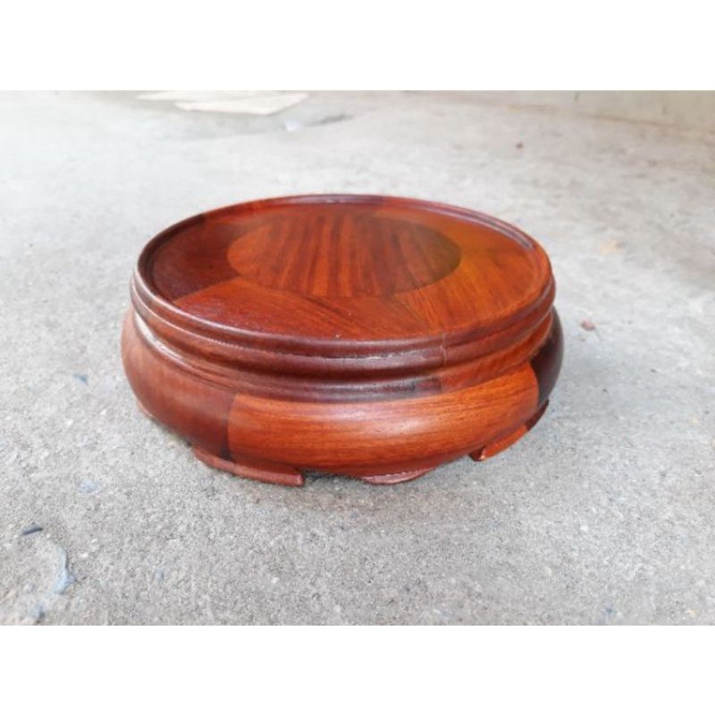 Đế bát hương không chân, kỷ tròn, chân để tròn gỗ hương cao cấp