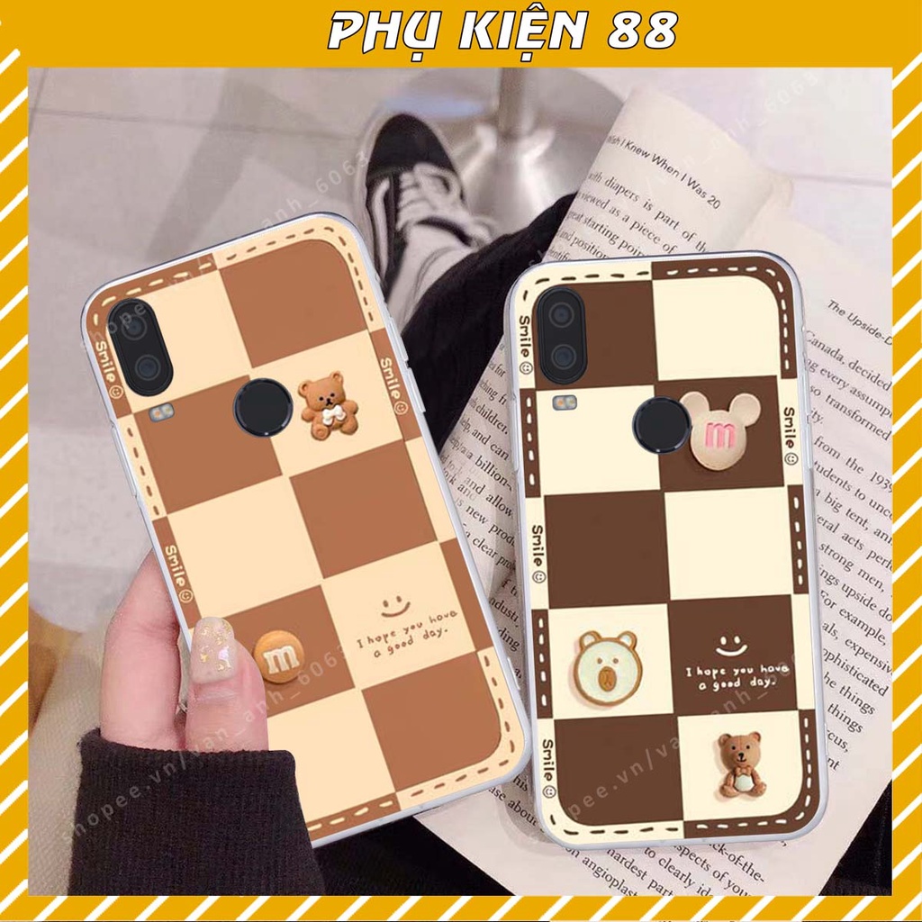 Ốp lưng Vsmart Active 1 / Active 1 Plus / Active 1+ hình gấu, kẹo dễ thương cute
