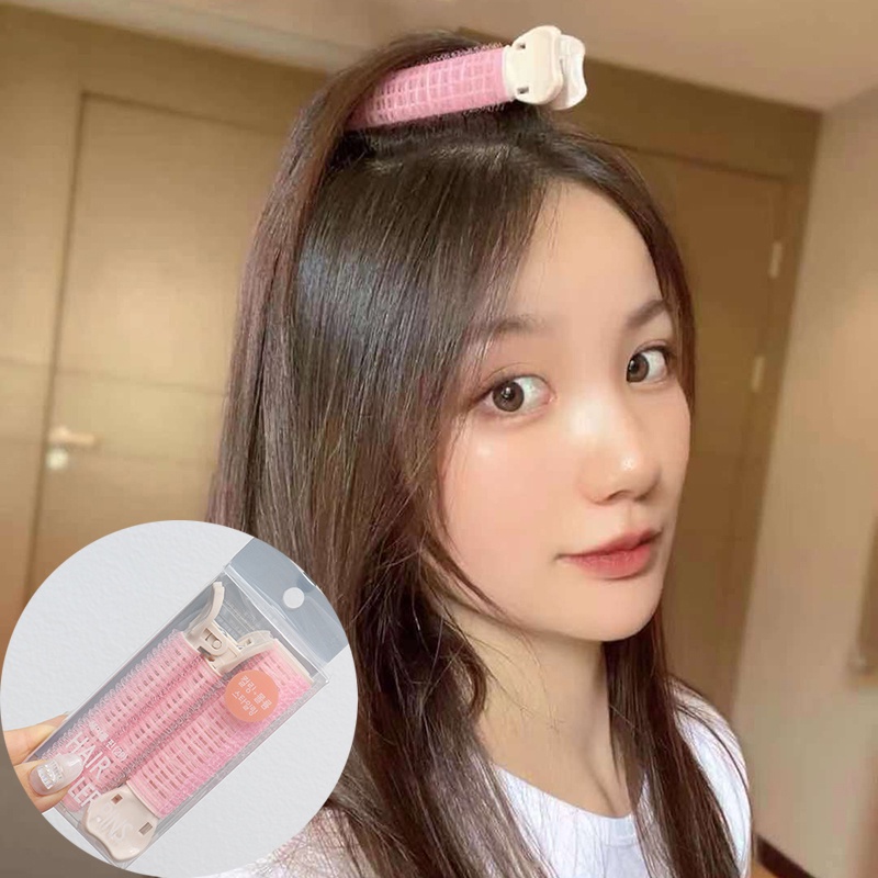 [Hàng mới về] Lô Uốn Tóc Tự Dính Màu Sắc Kẹo Ngọt Sử Dụng Hàng Ngày