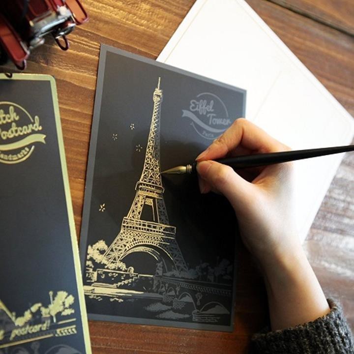 Tranh cạo Scratch Postcard Ver.02