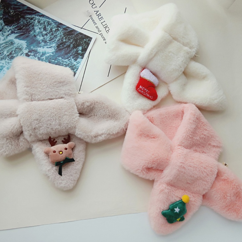 Khăn Choàng Cổ Giữ Ấm Họa Tiết Hoạt Hình Dễ Thương Cho Bé