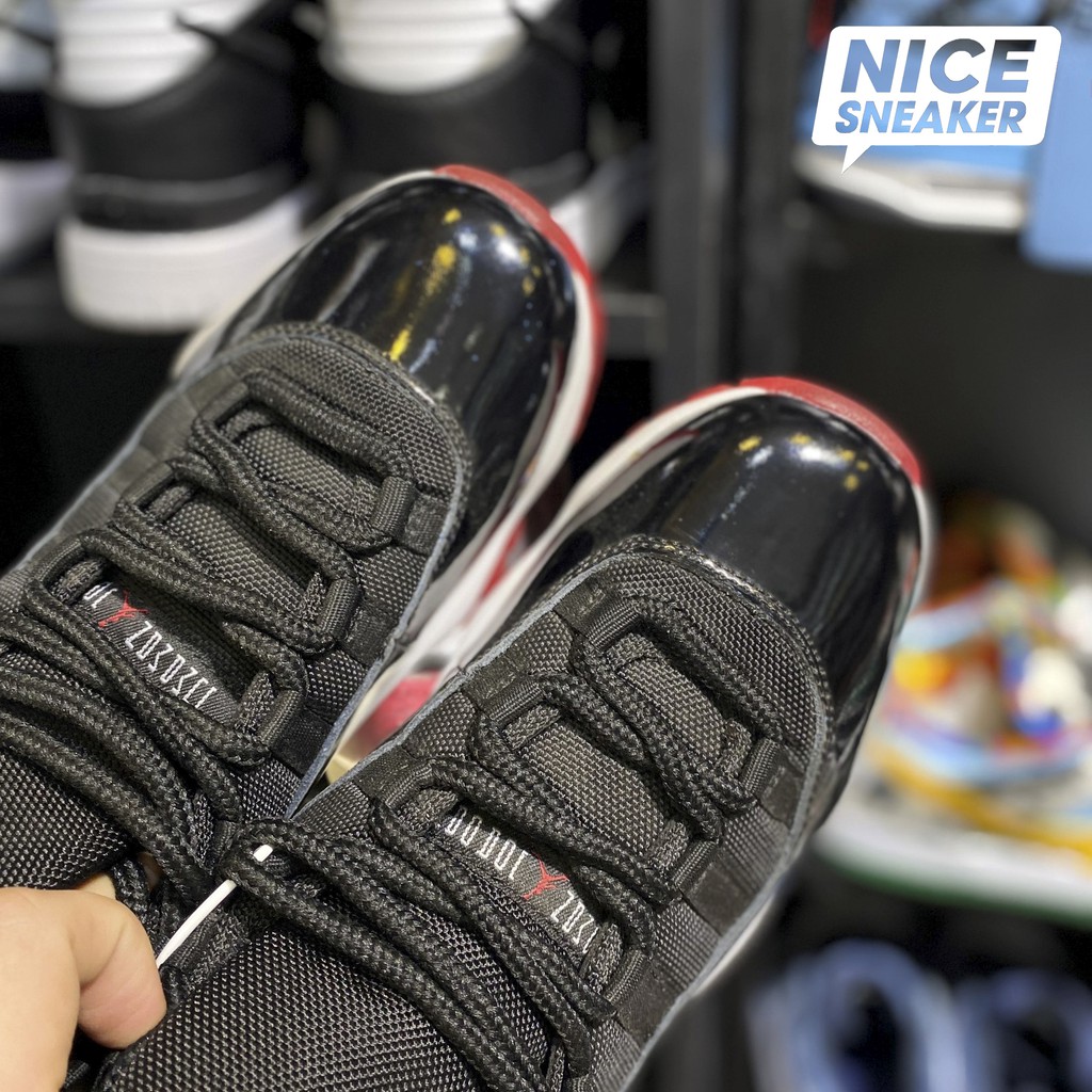 [ Nice Sneaker ] Giày sneaker | giày bóng rổ Jordan 11 Bred ( đen đỏ ) | bản 1:1 chuẩn .