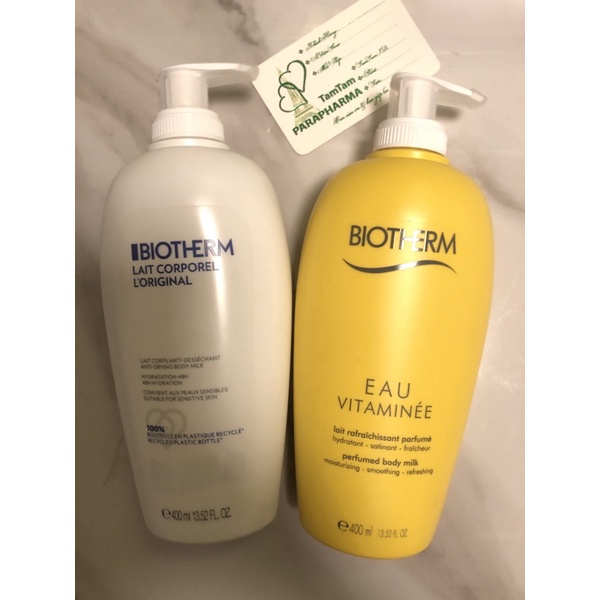 mẫu mới 🇫🇷 Body lotion Biotherm dưỡng thể ẩm da 400ml 💞 TamTam 💞