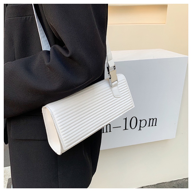 One Túi Đeo Vai Hình Vuông Màu Trơn Phong Cách Phương Tây Hàn Quốc 2022 Thời Trang Mùa Xuân