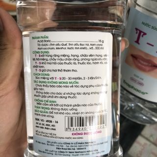 Nước súc miệng tb chai 500ml