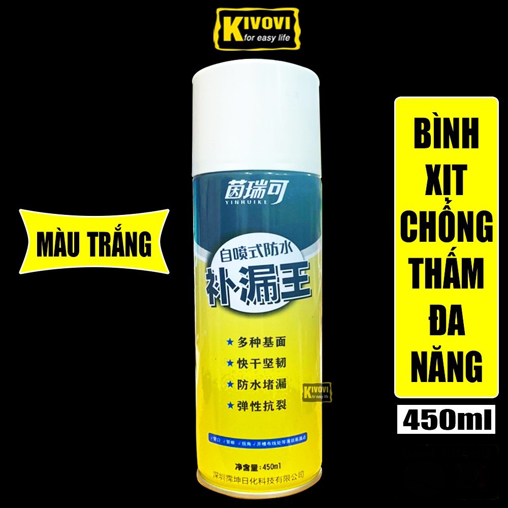 Bình Xịt Chống Thấm Chống Dột Nước Tường, Mái Nhà Waterproof 450ml