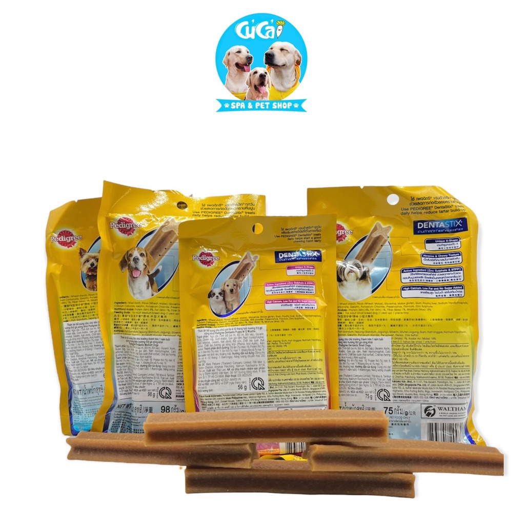 Bánh xương cho chó Pedigree Dentastix bổ sung dinh dưỡng cho cún, bánh thưởng chó giúp sạch răng miệng - Củ Cải Pet Shop