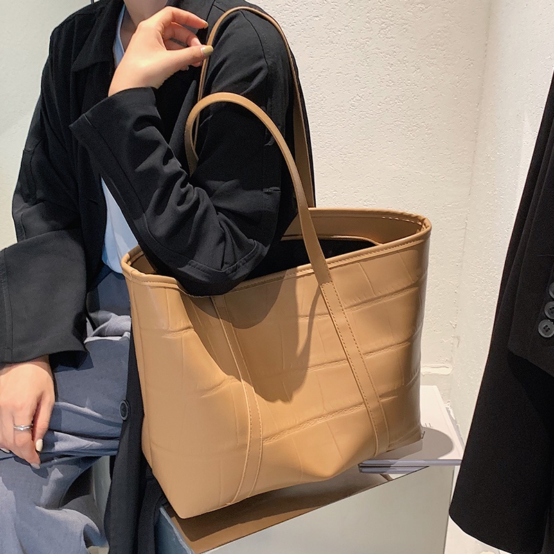 CÓ SẴN MÀU TRẮNG D359 Túi xách bản to kiểu dáng đơn giản khóa kéo trẻ trung./