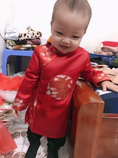 thanh li Áo dài diện tết cho bé